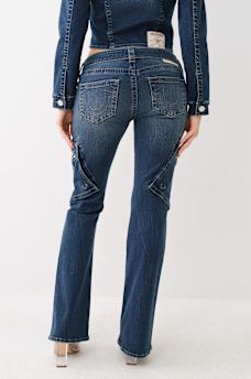 BECCA BELTED CARGO BOOTCUT JEAN, image 2