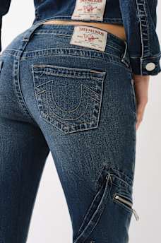 BECCA BELTED CARGO BOOTCUT JEAN, image 5