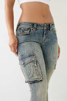 BECCA LOW RISE CARGO BOOTCUT, image 4
