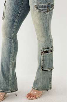 BECCA LOW RISE CARGO BOOTCUT, image 7
