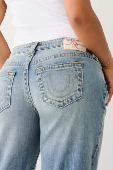 LEILA DISTRESSED LOW RISE JEAN, image 2