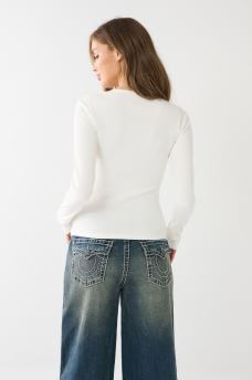 CAMISETA BABY FRUNCIDA CON HERRADURA EN CRISTALES, image 5