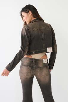 JIMMY BIG T CROP DENIM JACKET, image 4