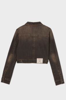JIMMY BIG T CROP DENIM JACKET, image 6