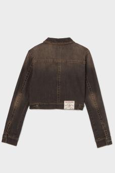 JIMMY BIG T CROP DENIM JACKET, image 7
