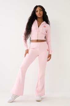 BIG T LOGO ZIP CROP HOODIE, image 6
