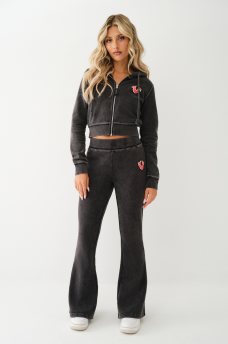 BIG T LOW RISE FLARE SWEAT PANT, image 2