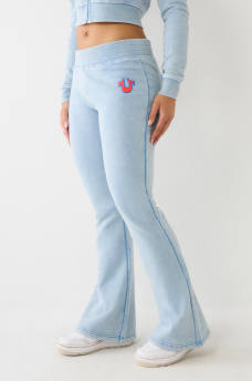 BIG T LOW RISE FLARE SWEAT PANT, image 1