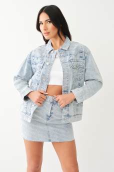JIMMY MONOGRAM OVERSIZED DENIM JACKET, image 3