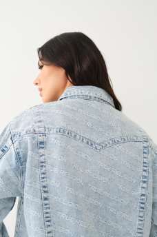 JIMMY MONOGRAM OVERSIZED DENIM JACKET, image 6