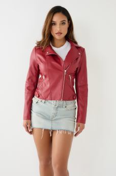 FAUX LEATHER MOTO JACKET, image 2