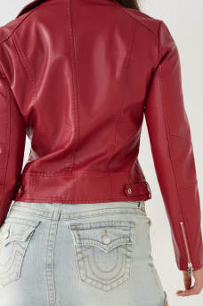 FAUX LEATHER MOTO JACKET, image 5