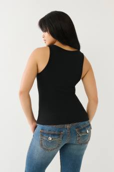  CRYSTAL ARCHED LOGO TANK TOP, image 5