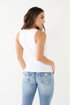  CRYSTAL ARCHED LOGO TANK TOP, image 4