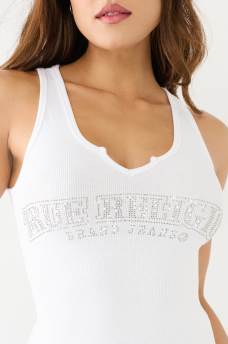  CRYSTAL ARCHED LOGO TANK TOP, image 1