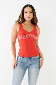  CRYSTAL ARCHED LOGO TANK TOP, image 3