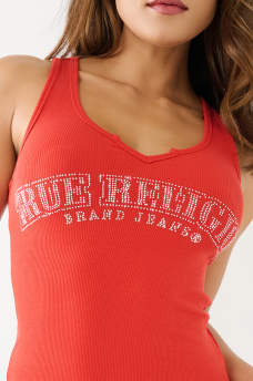  CRYSTAL ARCHED LOGO TANK TOP, image 1