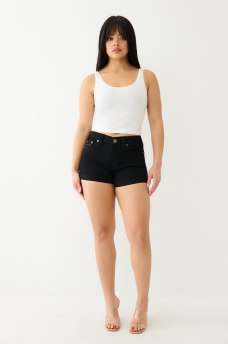 JENNIE MID RISE ROLLED CURVY SHORT, image 2