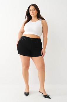 PLUS JENNIE ROLLED CURVY SHORT, image 1
