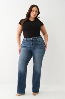 PLUS BILLIE MID RISE BIG T STRAIGHT JEAN 