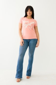  METALLIC TR LOGO CREW TEE, image 3