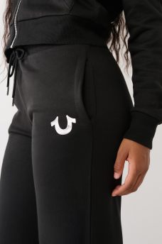 PANTALONES JOGGER ANCHO CON LOGOTIPO