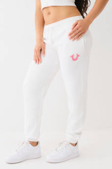METALLIC HORSESHOE MID RISE JOGGER, image 1