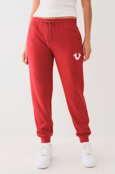 METALLIC HORSESHOE MID RISE JOGGER, image 2