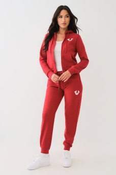 METALLIC HORSESHOE MID RISE JOGGER, image 3