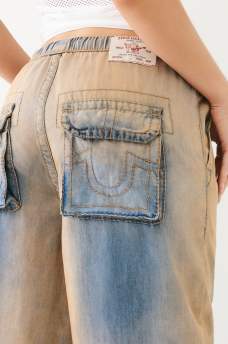  JESSIE VINTAGE WASH BAGGY CARGO JEAN, image 2