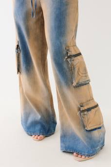  JESSIE VINTAGE WASH BAGGY CARGO JEAN, image 5