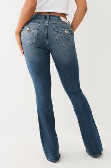 BECCA MID RISE FLAP BOOTCUT JEAN, image 1