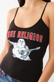 VINTAGE FLOCKED LOGO CAMI, image 1