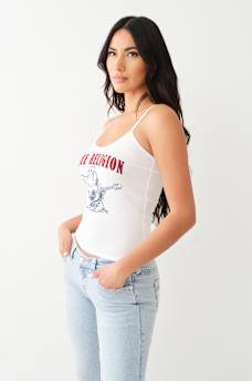 VINTAGE FLOCKED LOGO CAMI, image 3
