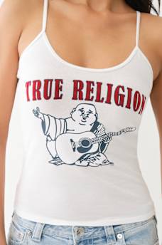 VINTAGE FLOCKED LOGO CAMI, image 1