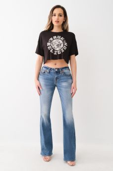 JEANS ACAMPANADOS JOEY CON COSTURAS DE ARCO&Iacute;RIS, image 2