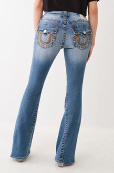 JEANS ACAMPANADOS JOEY CON COSTURAS DE ARCO&Iacute;RIS, image 4