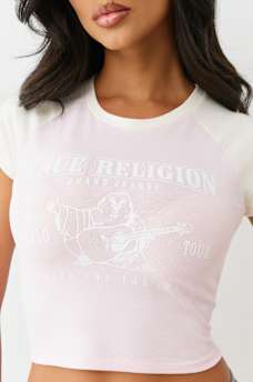 BUDDHA LOGO RINGER BABY TEE, image 1