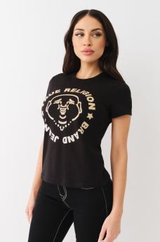OMBRE CRYSTAL BUDDHA CREW TEE