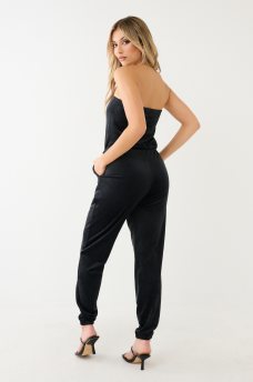 CRYSTAL HS VELOUR TUBE JUMPSUIT, image 5