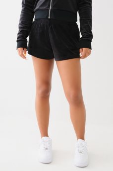 CRYSTAL LOGO VELOUR SWEAT SHORT, image 3