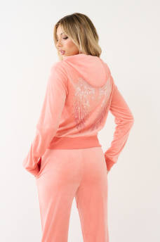 CRYSTAL HS WING VELOUR ZIP HOODIE, image 6