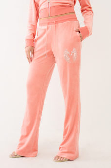  CRYSTAL HS WING VELOUR PANT, image 1