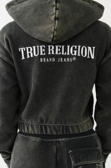 VINTAGE WASH FLEECE ZIP HOODIE