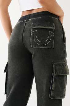 VINTAGE WASH BOYFRIEND CARGO JOGGER