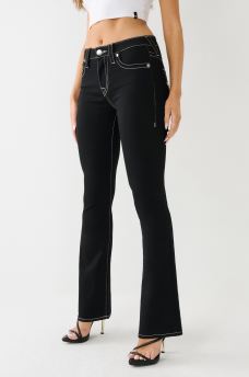 BECCA WARPED LOGO MID RISE BOOTCUT JEAN, image 3