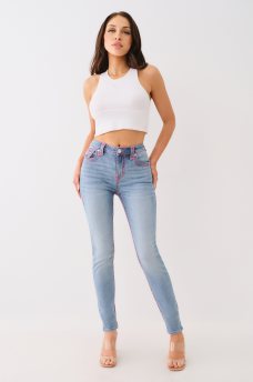 JENNIE MID RISE SUPER T SKINNY JEAN, image 5