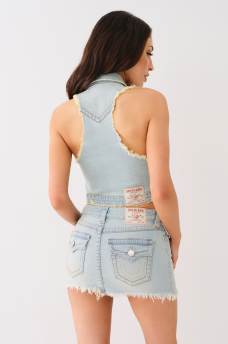 JIMMY FRAYED CROP VEST, image 7