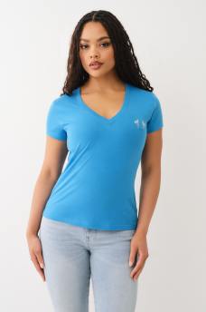 OMBRE CRYSTAL V NECK TEE, image 4