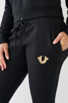 METALLIC HORSESHOE LOGO JOGGER, image 3